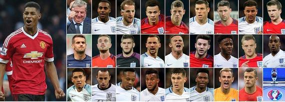 英格兰公布欧洲杯26人大名单