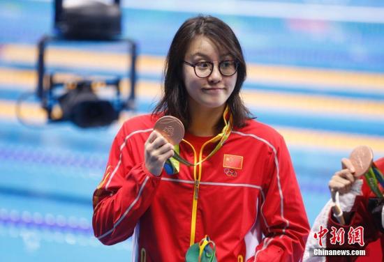 当地时间8月8日，在2016里约奥运女子100米仰泳决赛上，中国选手傅园慧以58秒76夺得铜牌。<a target='_blank' href='http://www.chinanews.com/' >中新网</a>记者 杜洋 摄