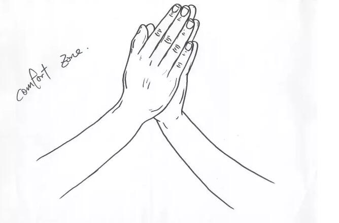 陈伟霆设计的双手合十的 祈祷 图案