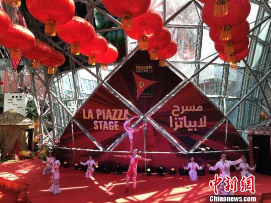 春节期间，长治市杂技团应邀进行专场演出，代表中国向全球观众展示了中国传统民间艺术。受访者供图