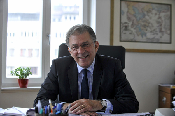 希腊驻华大使乔治·伊利奥普洛斯（希腊驻华大使馆供图）
