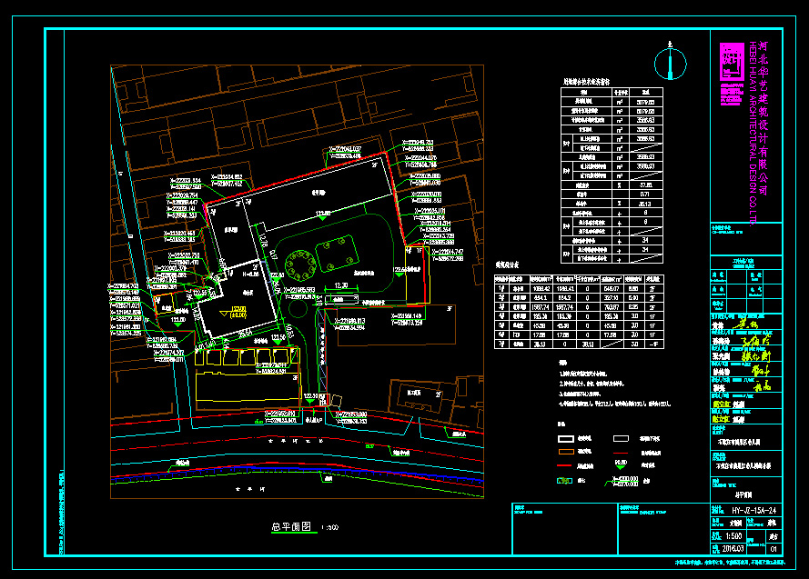 鹿泉幼儿园综合楼项目总平面图