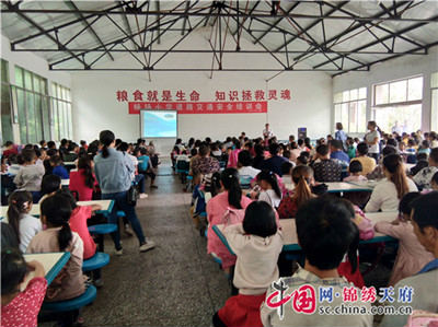 丹棱县杨场小学校道路交通安全宣传活动。网络图