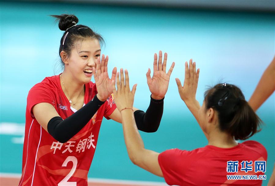 （体育）（1）排球——全国女排锦标赛第二阶段交叉赛：江苏胜四川