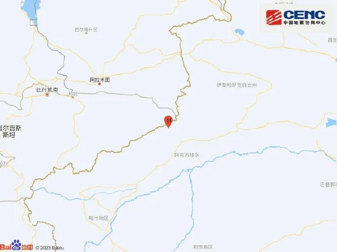 新疆阿克苏5.1级地震网友称被晃醒 新疆阿克苏地区今早再次发生地震